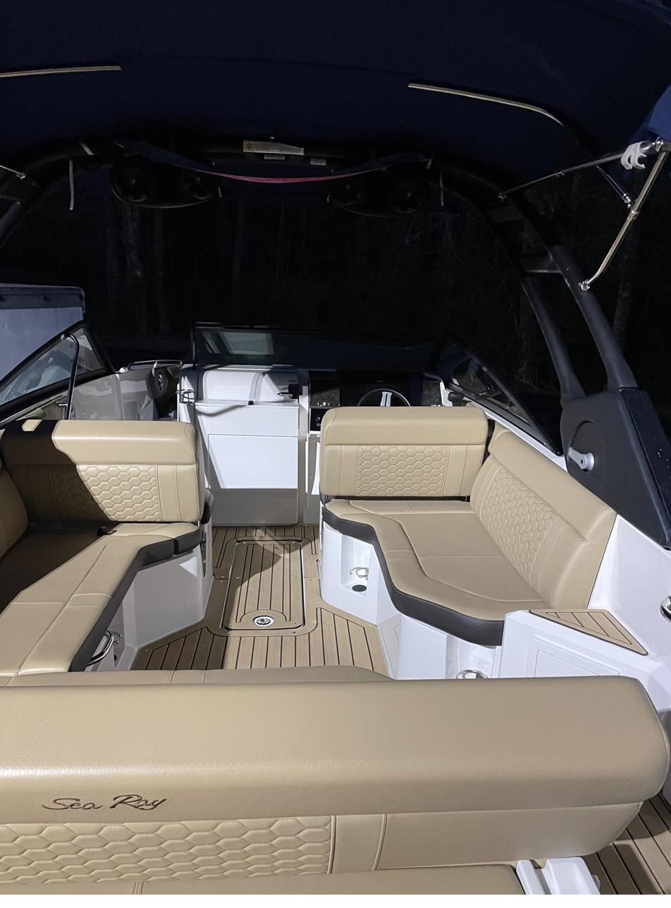 Sea Ray interior after detail